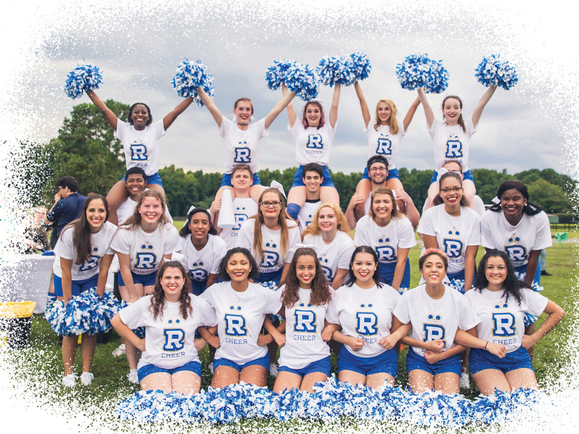 Regent Royals cheerleading squad pose for picture