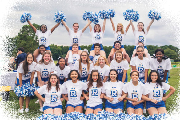 Regent Royals cheerleading squad pose for picture