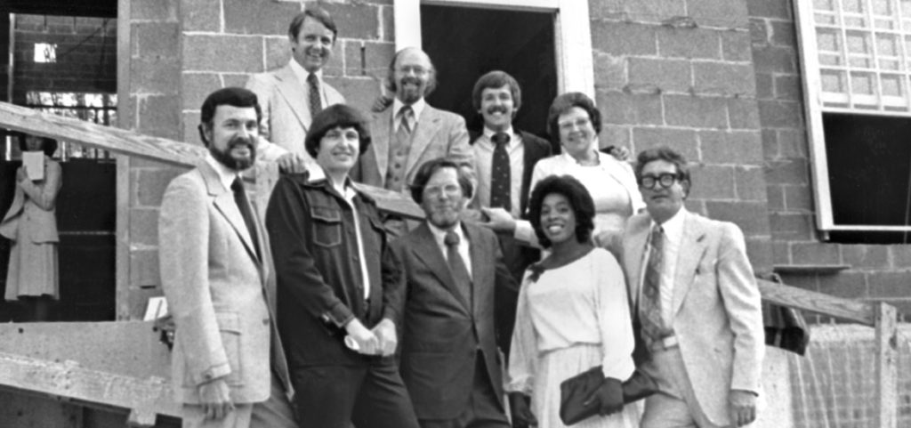 1978: Inaugural faculty and staff members of Regent University’s School of Communication & the Arts.